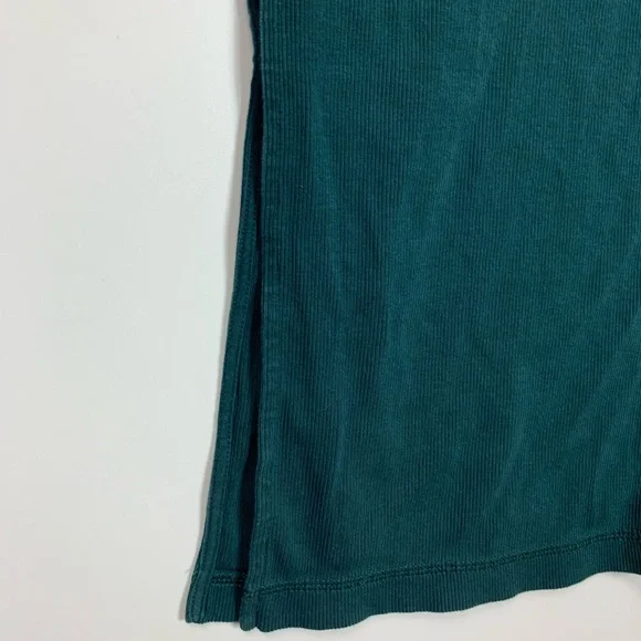 Old Navy Womens Dress Rib-Knit Henley Midi Sz Large Emerald Isle Ribbed Comfort - Picture 8 of 9